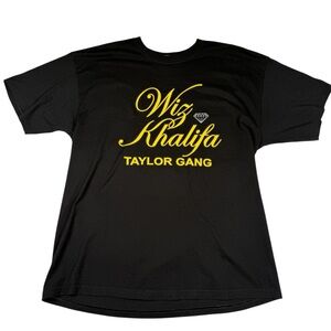 Wiz Khalifa Shirt Men’s XL Black Graphic Taylor Gang Graphic On Front And Back